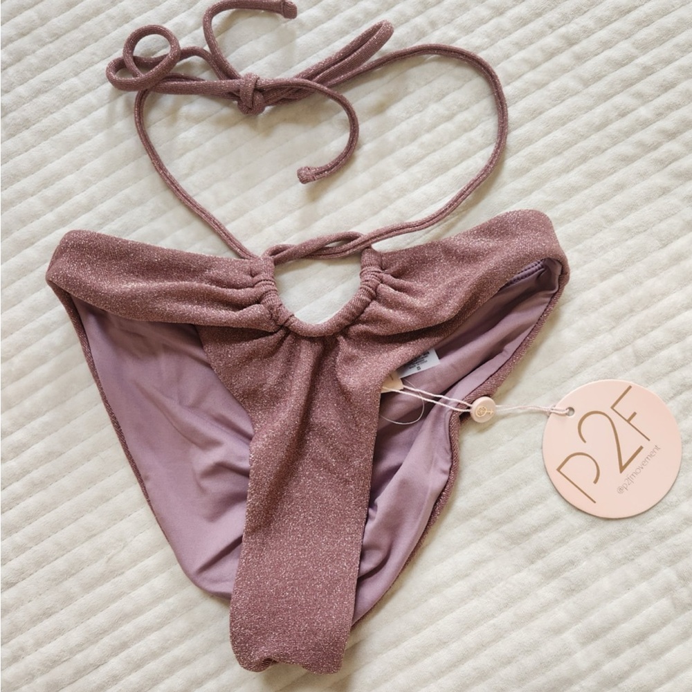 NWT Power 2 The Flower Jagger Keyhole bikini Bottom Size S